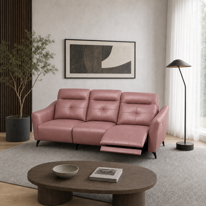Lark Recliner 3 seater pink 01 main