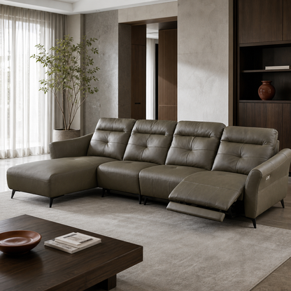 Lark Recliner complete configuration in an editorial living room