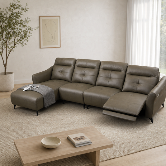 Lark Recliner complete configuration in an editorial living room