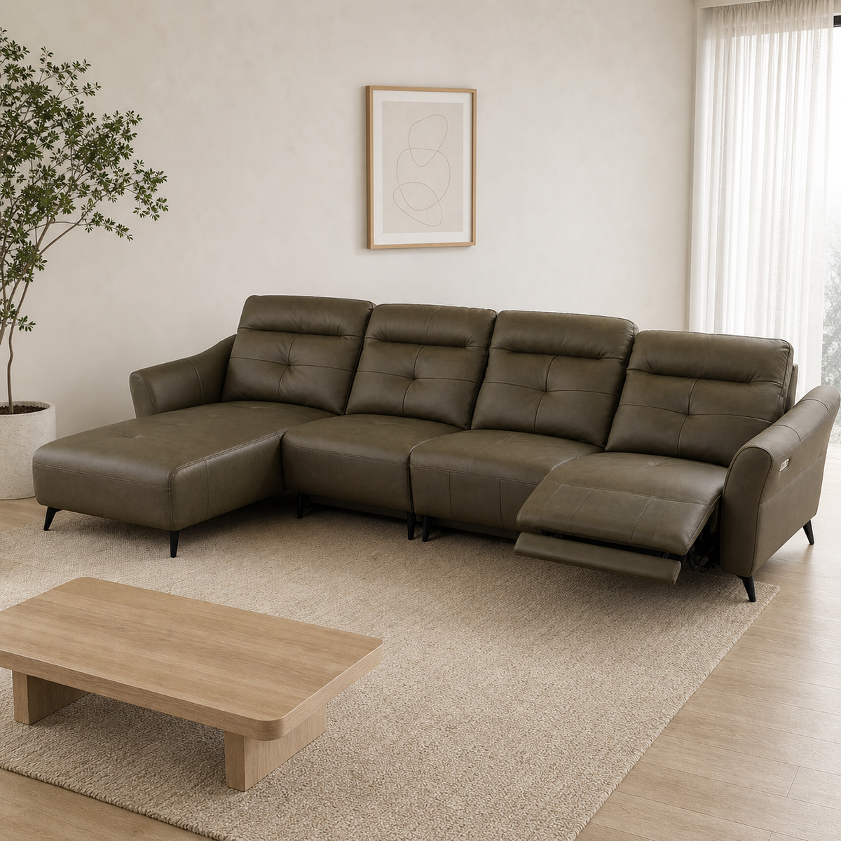 Lark Recliner complete configuration from an alternate angle