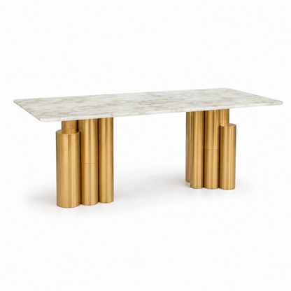 Levi - Dining Table Marble Top, table-only or source-conservative construction studio view