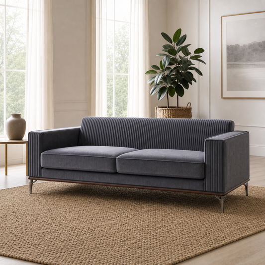 Close view of Lush - 3+2+1 Sofa Set upholstery and construction
