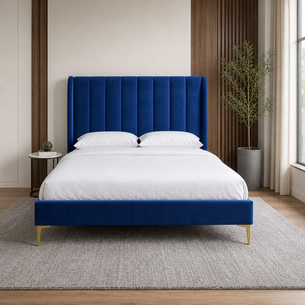 Lux - Bed, complete straight-on bed view