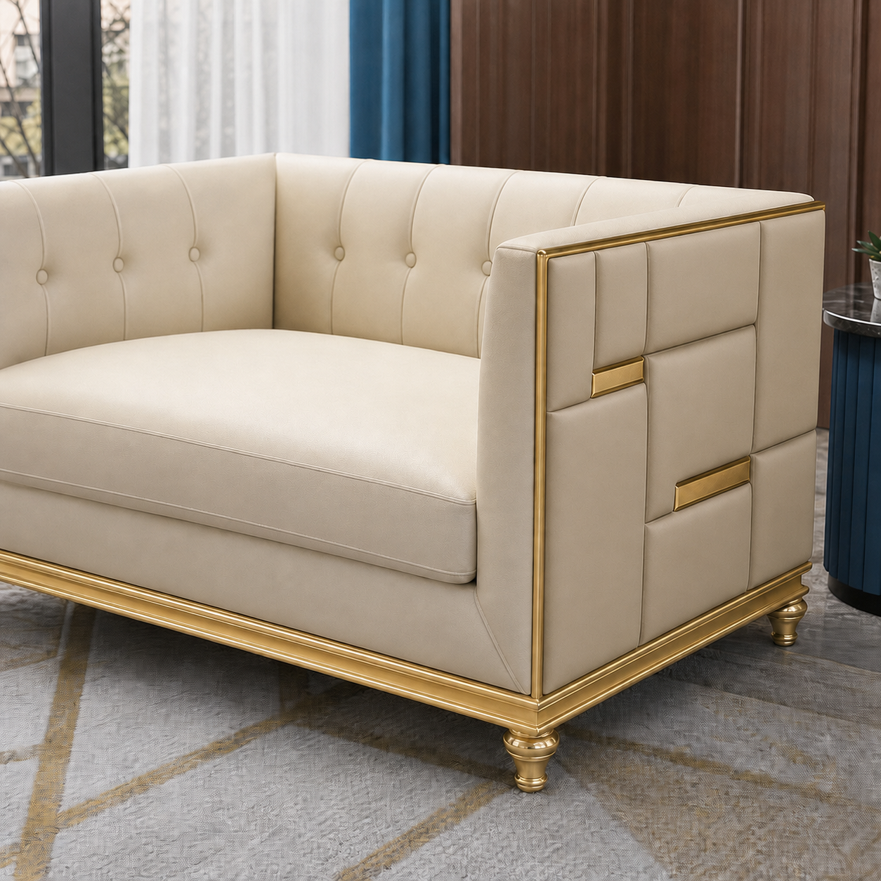 luxe-l-shape-sectional-sofa-copy 2 seater beige 02 detail