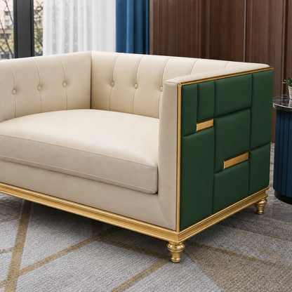 luxe-l-shape-sectional-sofa-copy 2 seater green 02 detail
