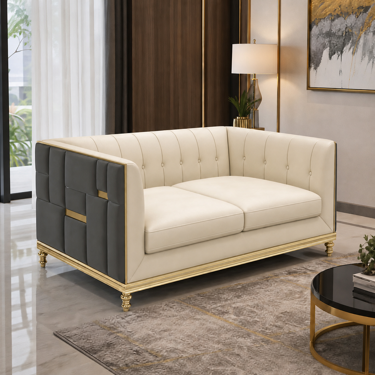 luxe-l-shape-sectional-sofa-copy 2 seater grey 01 room