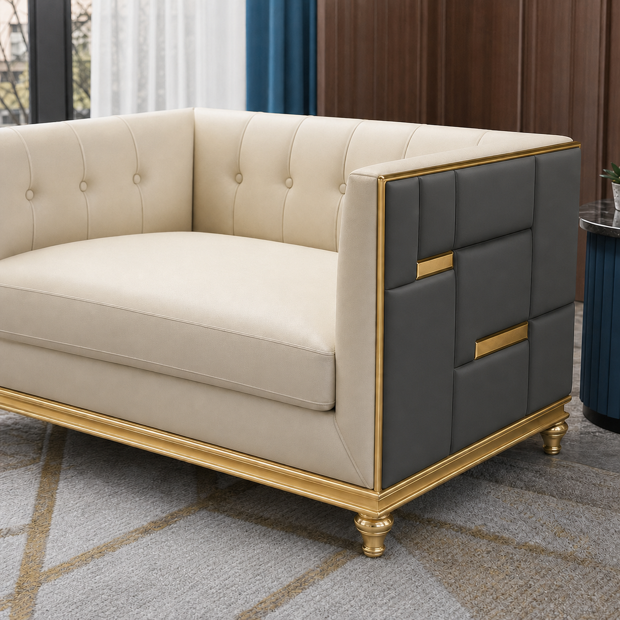 luxe-l-shape-sectional-sofa-copy 2 seater grey 02 detail