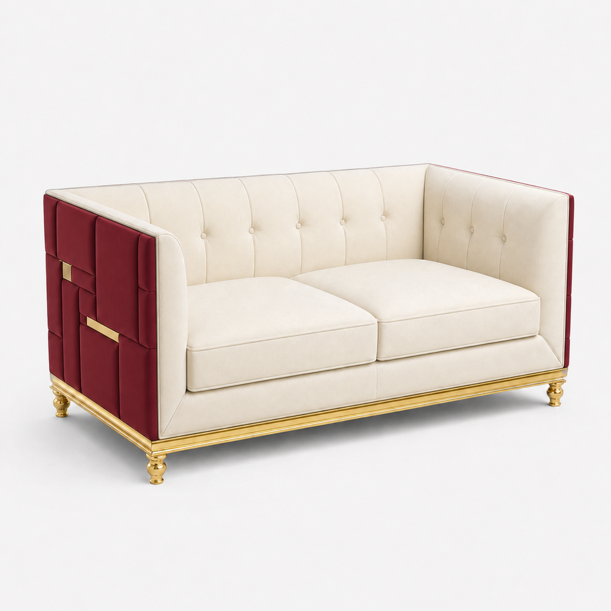 luxe-l-shape-sectional-sofa-copy 2 seater red 03 studio
