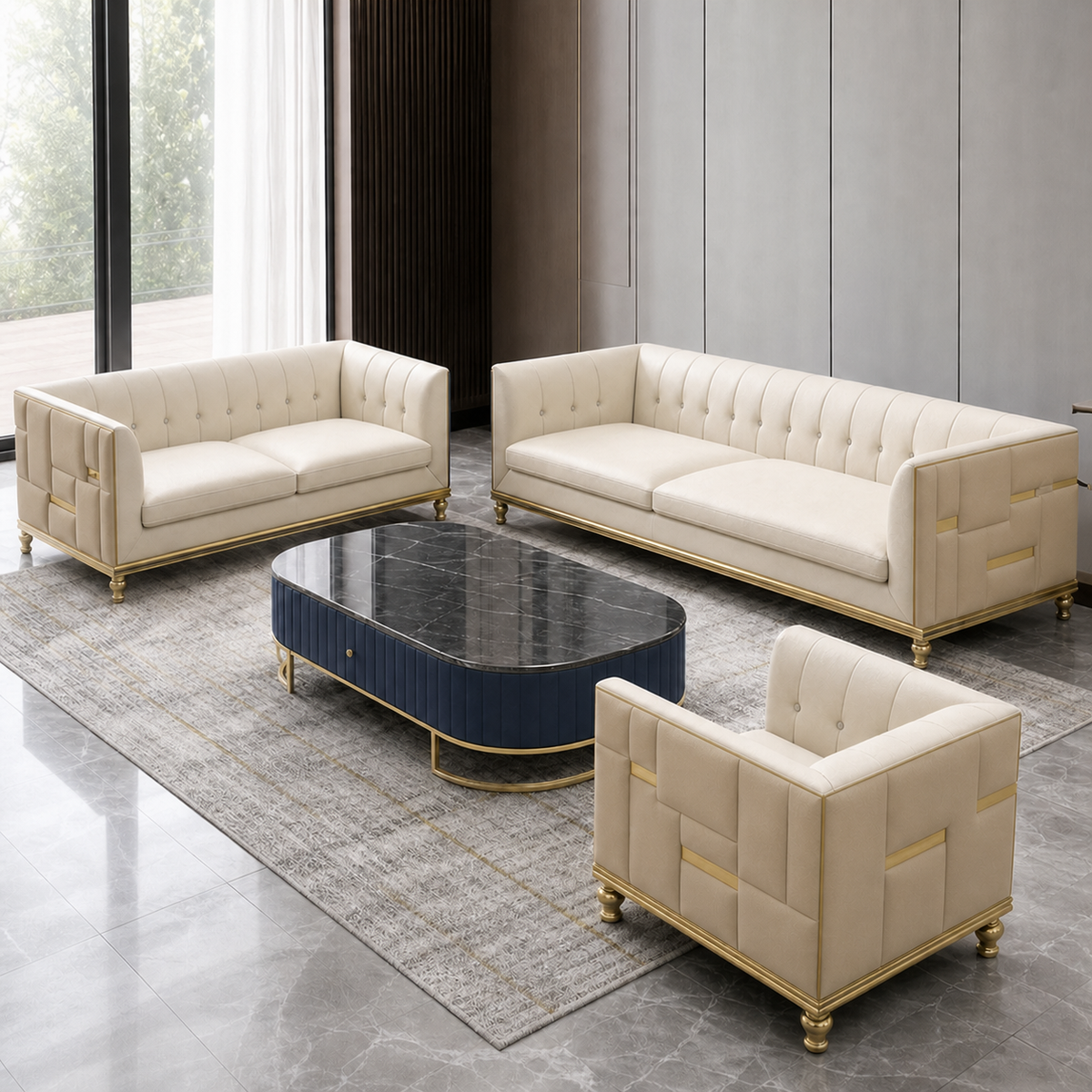 luxe-l-shape-sectional-sofa-copy 3+2+1 full set beige 02 detail