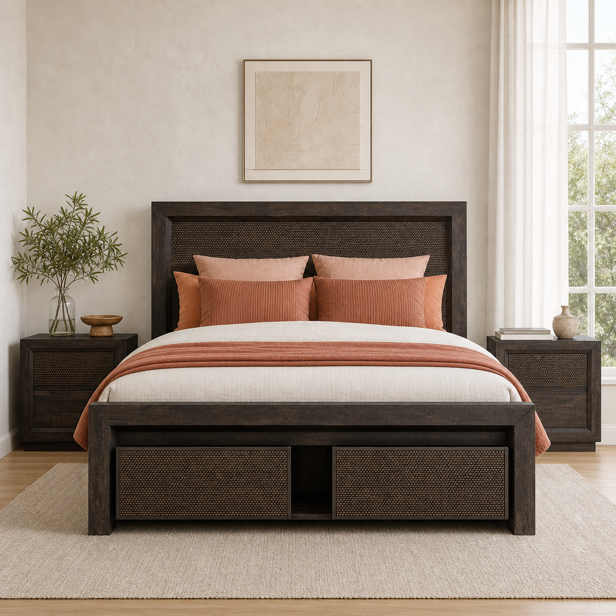 Lyle - Bed, complete straight-on bed view