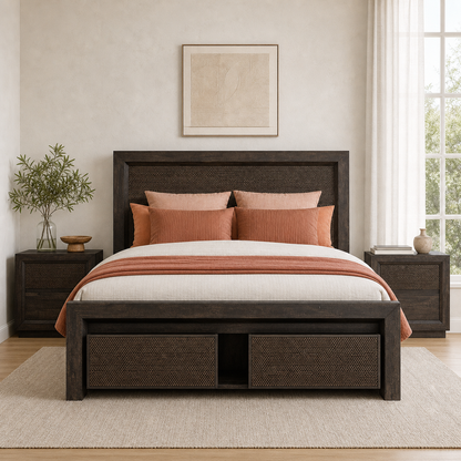 Lyle - Bed, complete straight-on bed view