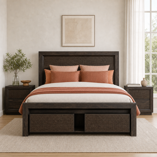 Lyle - Bed, complete straight-on bed view