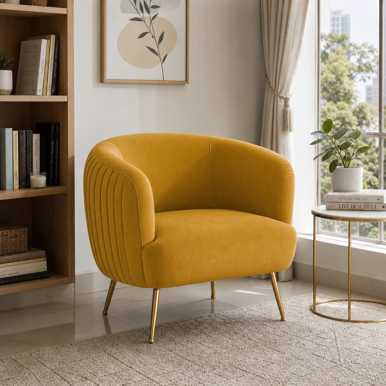 lyric-3-2-1-sofa-set 1 seater yellow 01 room