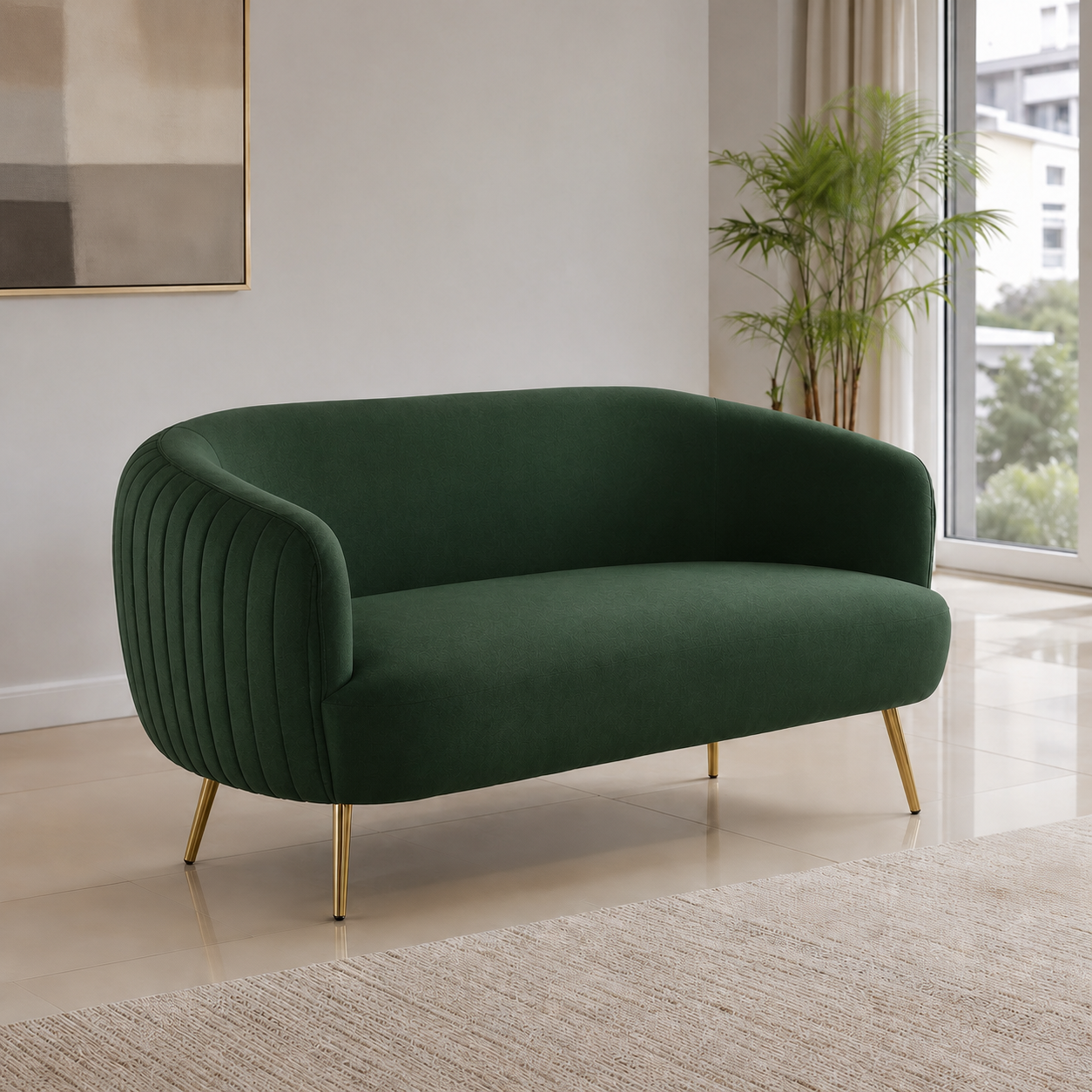 lyric-3-2-1-sofa-set 2 seater green 01 room