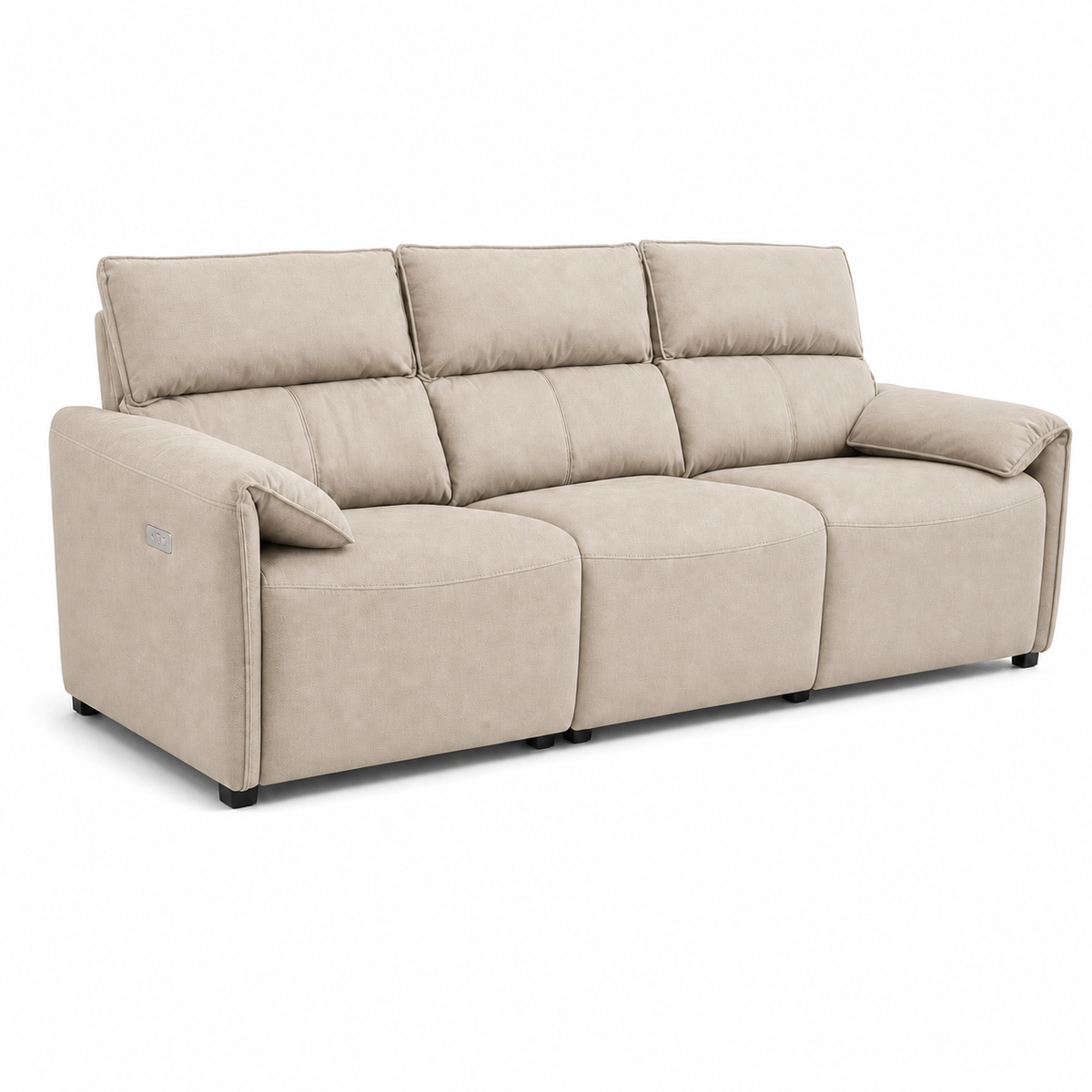 Manor Recliner 3 seater beige 02 white