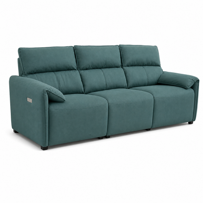 Manor Recliner 3 seater blue 02 white