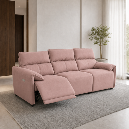 Manor Recliner 3 seater pink 01 main