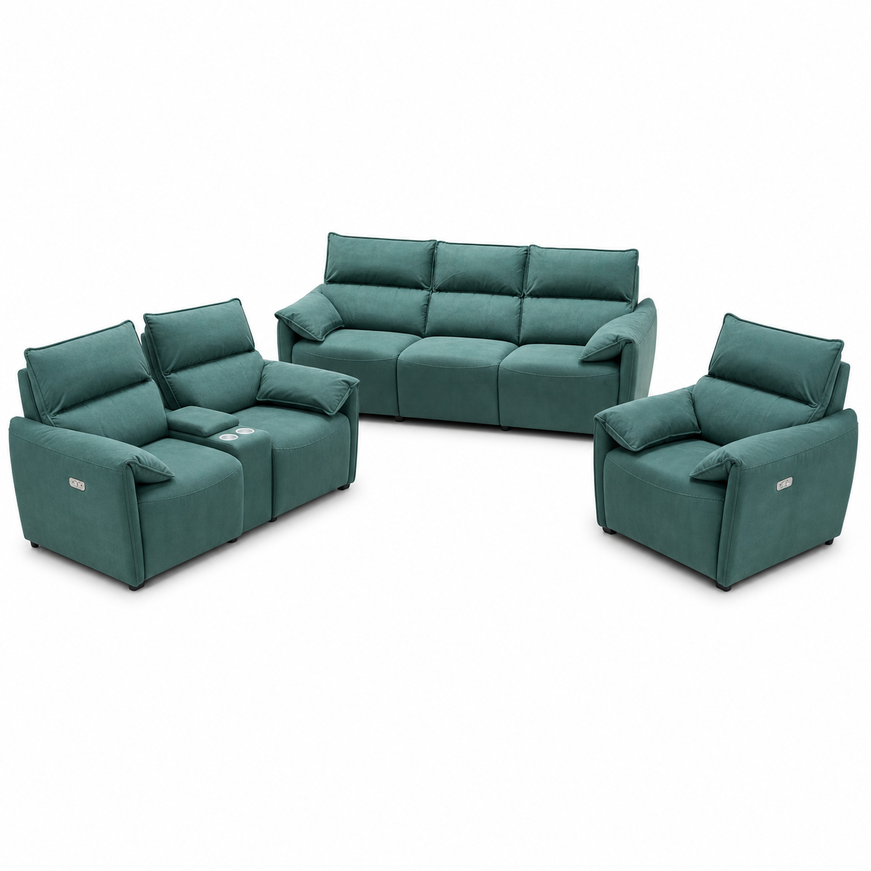 Manor Recliner complete configuration on a white background