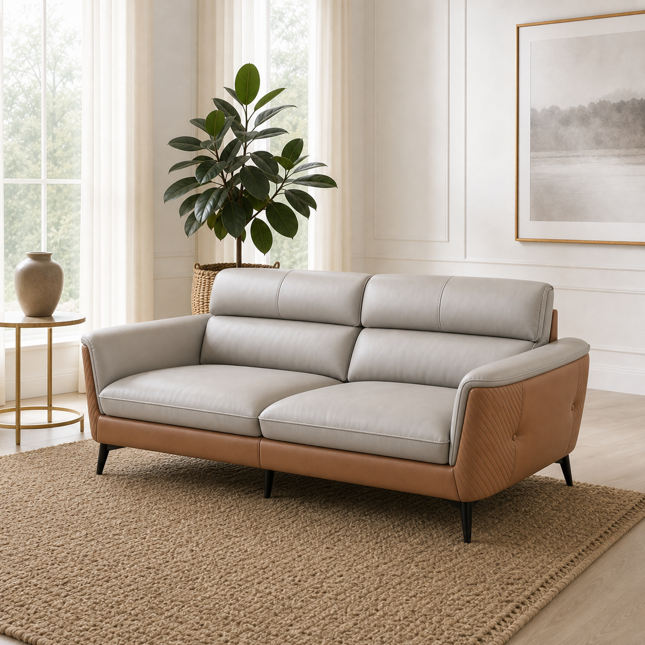 Close view of Maven - 3+2+1 Sofa Set upholstery and construction