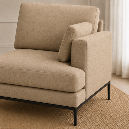 Maven 3+2+1 Sofa Set, 1 seater, beige, detail view