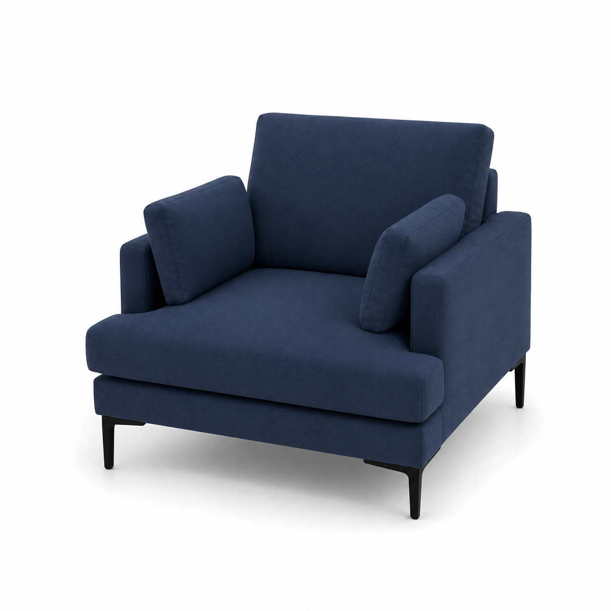 Maven 3+2+1 Sofa Set, 1 seater, blue, studio view