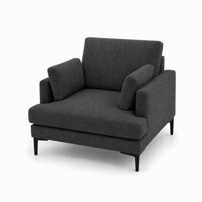 Maven 3+2+1 Sofa Set, 1 seater, grey, studio view