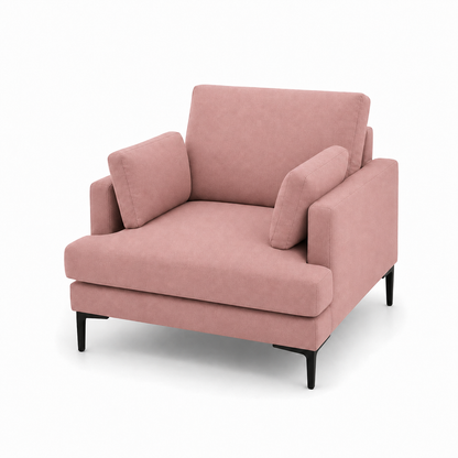 Maven 3+2+1 Sofa Set, 1 seater, pink, studio view