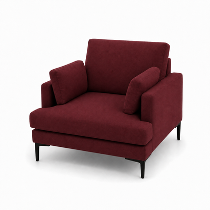 Maven 3+2+1 Sofa Set, 1 seater, red, studio view