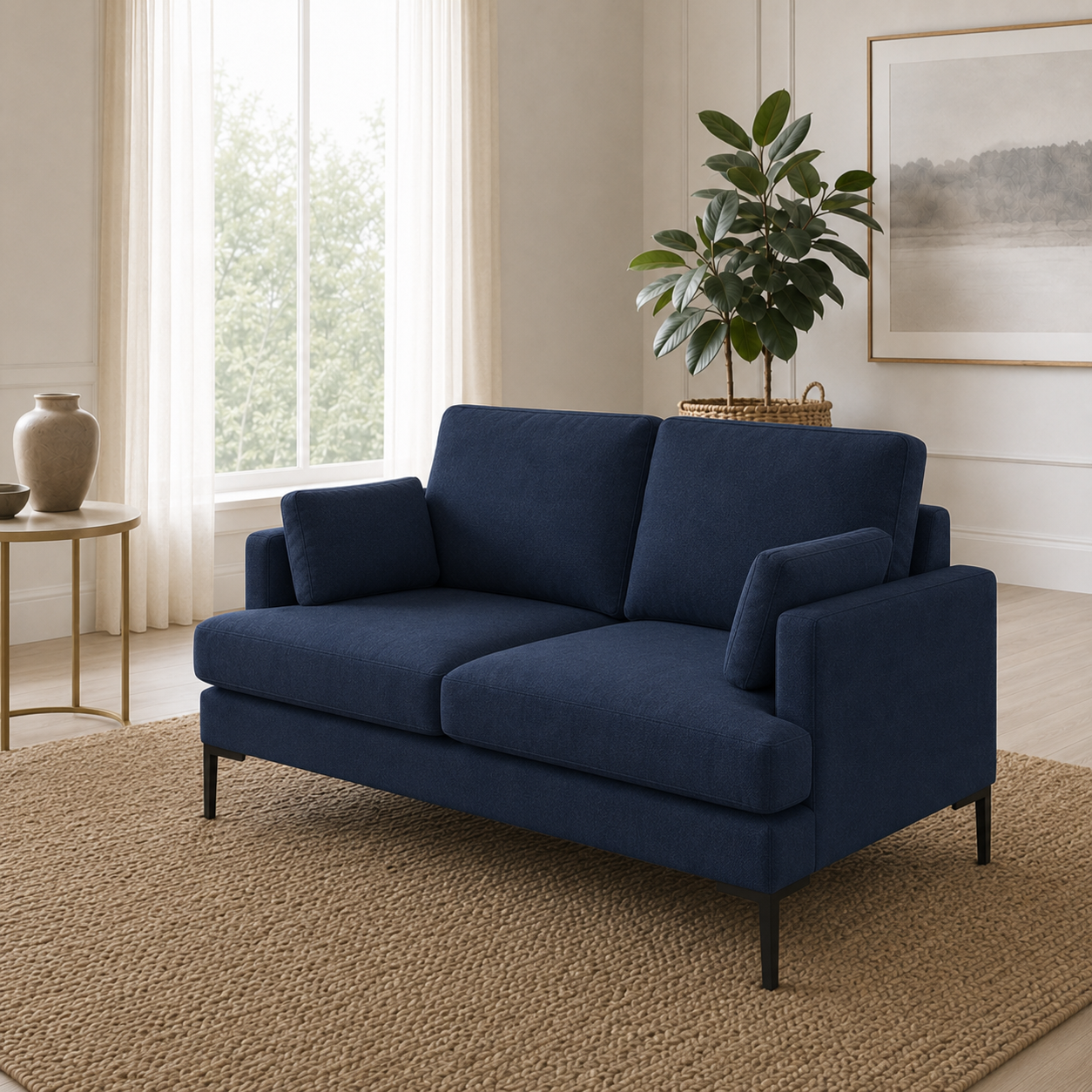 Maven 3+2+1 Sofa Set, 2 seater, blue, room view