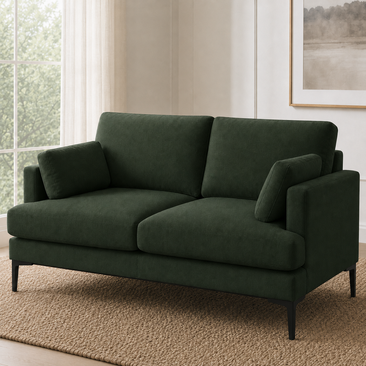 Maven 3+2+1 Sofa Set, 2 seater, green, detail view
