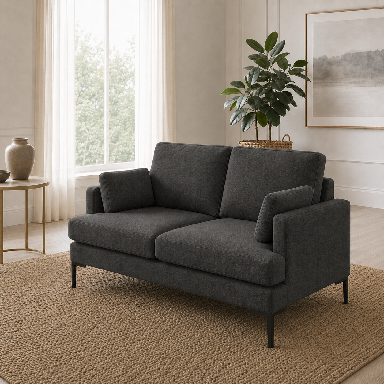 Maven 3+2+1 Sofa Set, 2 seater, grey, room view