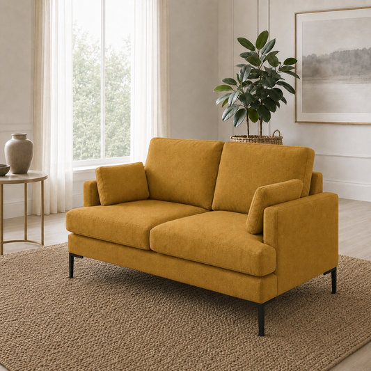 Maven 3+2+1 Sofa Set, 2 seater, yellow, room view