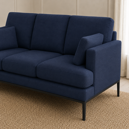 Maven 3+2+1 Sofa Set, 3 seater, blue, detail view