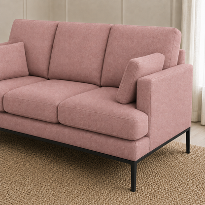 Maven 3+2+1 Sofa Set, 3 seater, pink, detail view