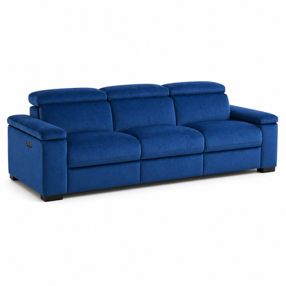 Meadow Recliner 3 seater blue 02 white