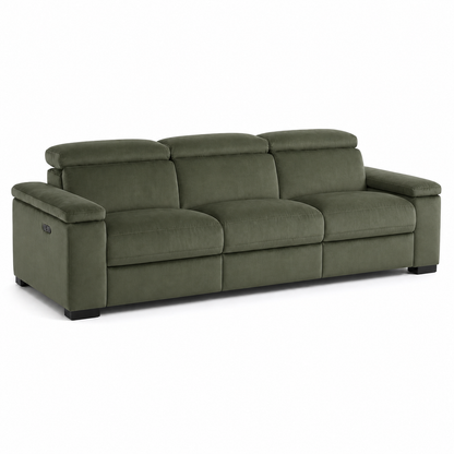 Meadow Recliner 3 seater green 02 white
