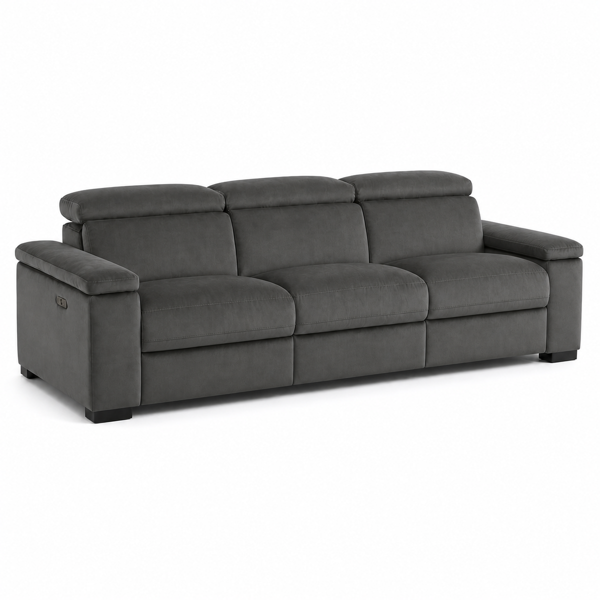 Meadow Recliner 3 seater grey 02 white