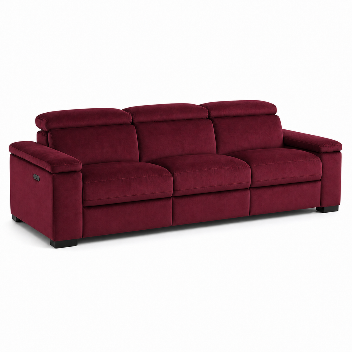 Meadow Recliner 3 seater red 02 white