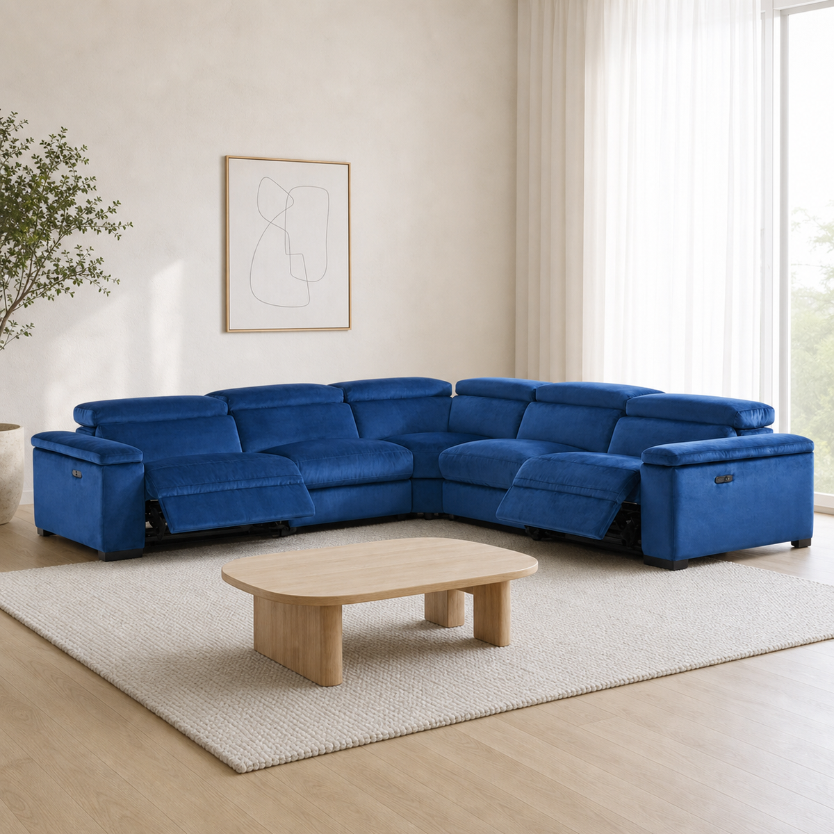 Meadow Recliner complete configuration in an editorial living room