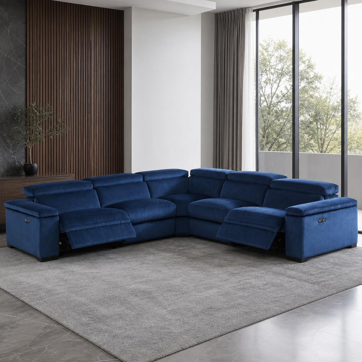 Meadow Recliner complete configuration from an alternate angle