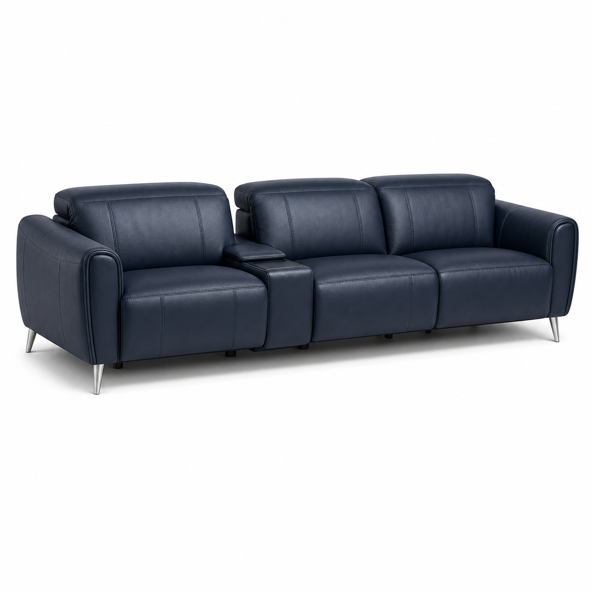 Mesa Recliner 3 seater blue 02 white