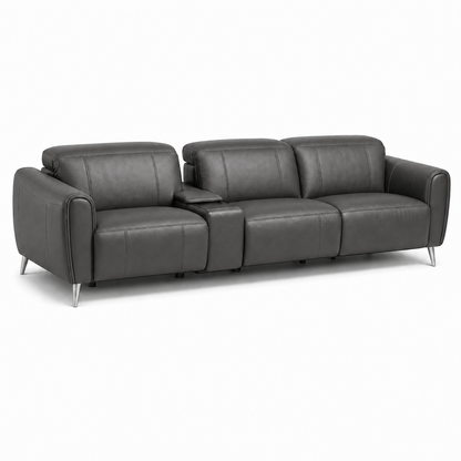 Mesa Recliner 3 seater grey 02 white