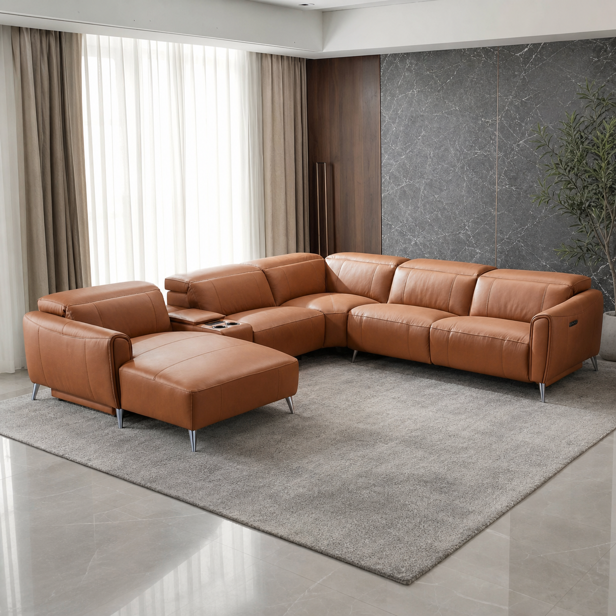 Mesa Recliner complete configuration in an editorial living room