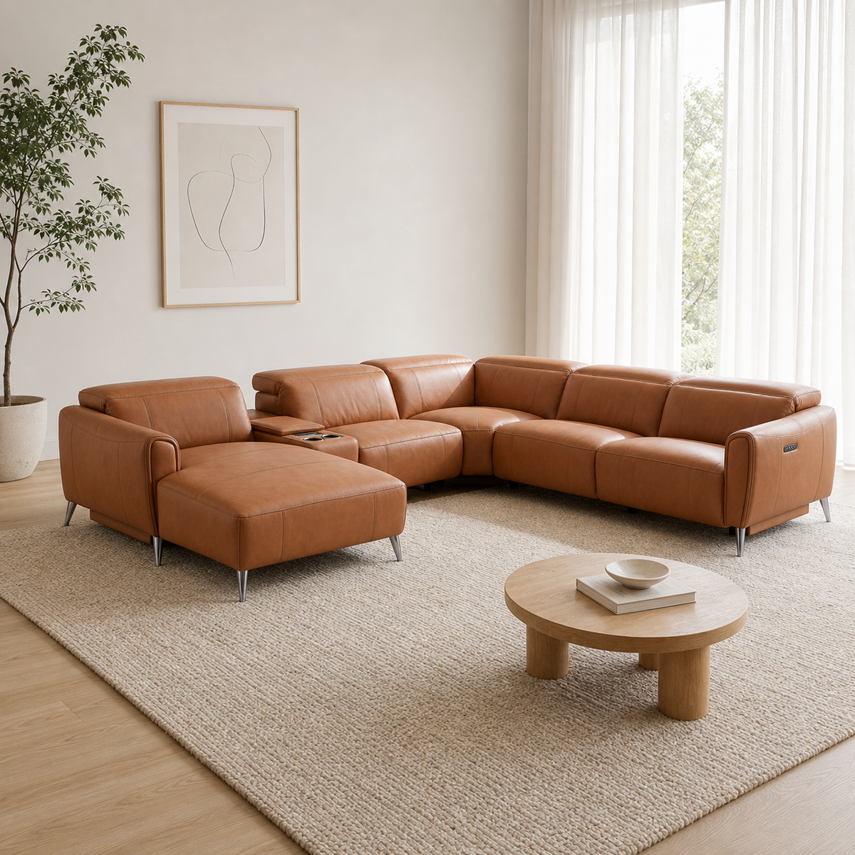 Mesa Recliner complete configuration in an editorial living room