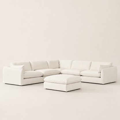 Metro - L shape sectional sofa, complete sectional sofa studio view