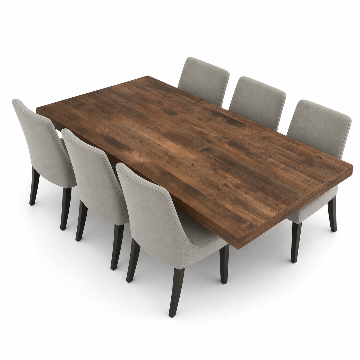 Miles - Wooden Top Dining Table, table-only or source-conservative construction studio view
