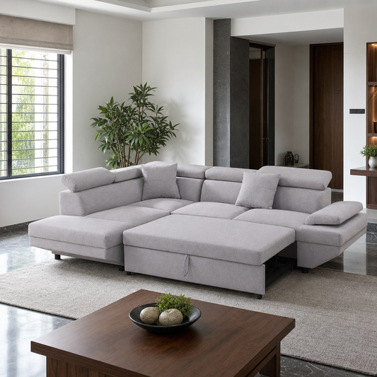 Miroz - Sofa bed, source-proven open sofa-bed hero in a contemporary living room