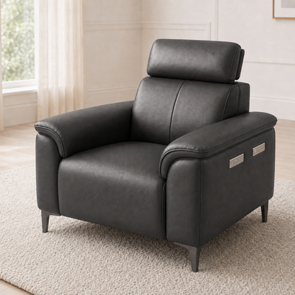 Mirth 3+2+1 Sofa Set, 1 seater, grey, detail view
