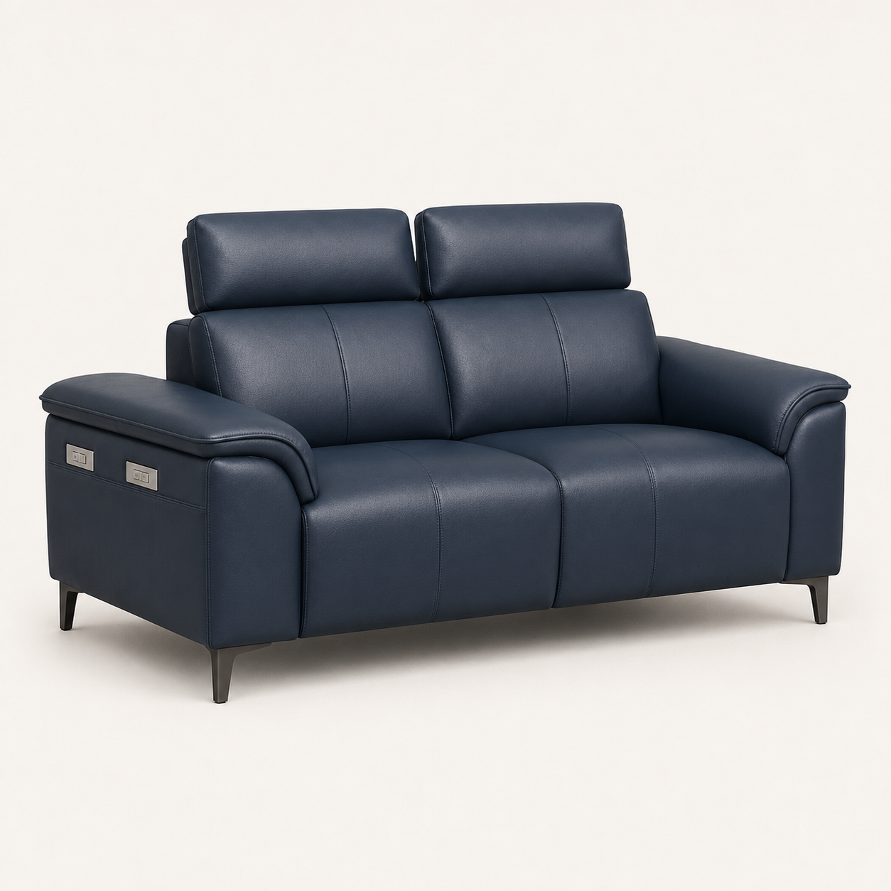 Mirth 3+2+1 Sofa Set, 2 seater, blue, studio view