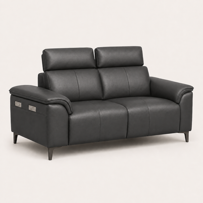 Mirth 3+2+1 Sofa Set, 2 seater, grey, studio view